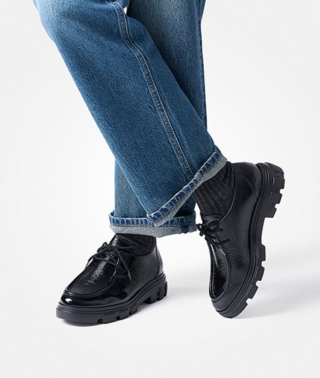 Paul Green 1183-018 Schnürschuhe in schwarz