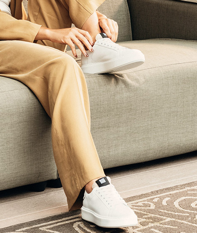 Blackstone XL21 WHITE Sneaker in weiß