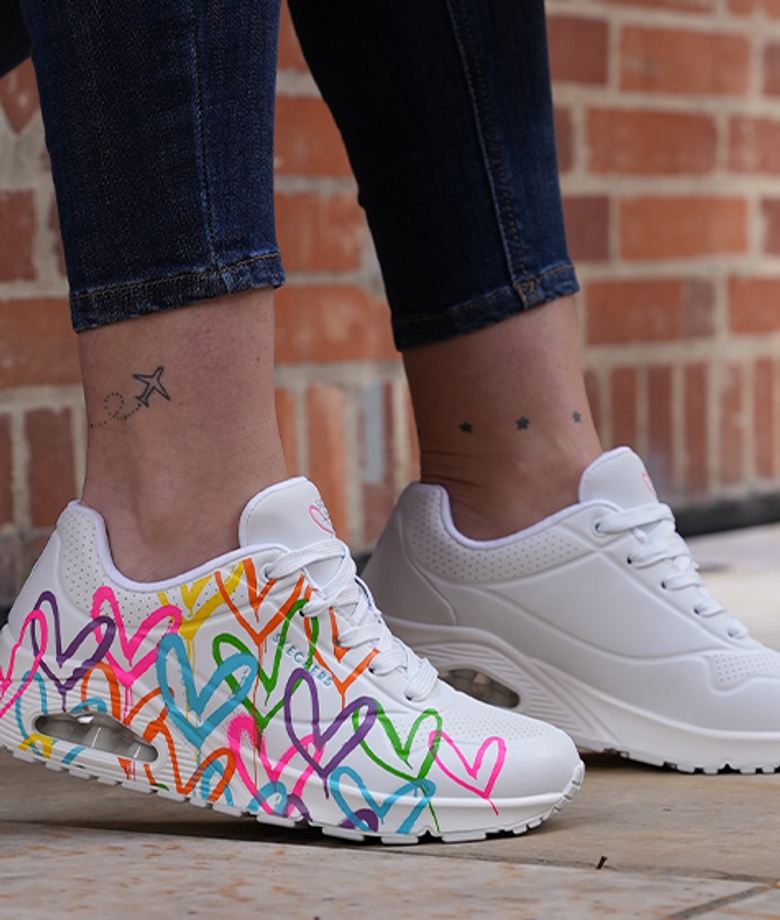 Skechers UNO HIGHLIGHT LOVE Sneaker in weiß