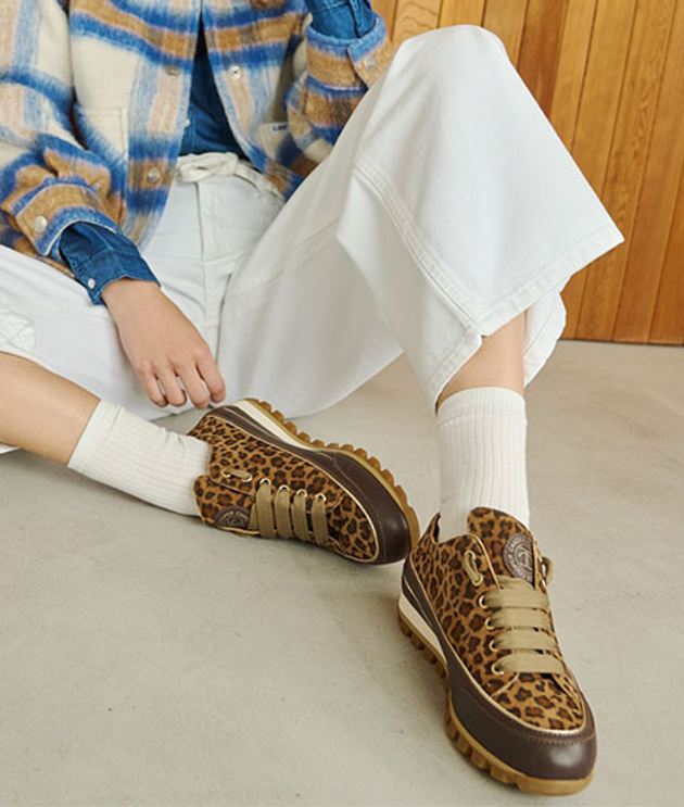 Candice Cooper 2017948.14.1D33 JANIS STRIP CHIC Sneaker in braun