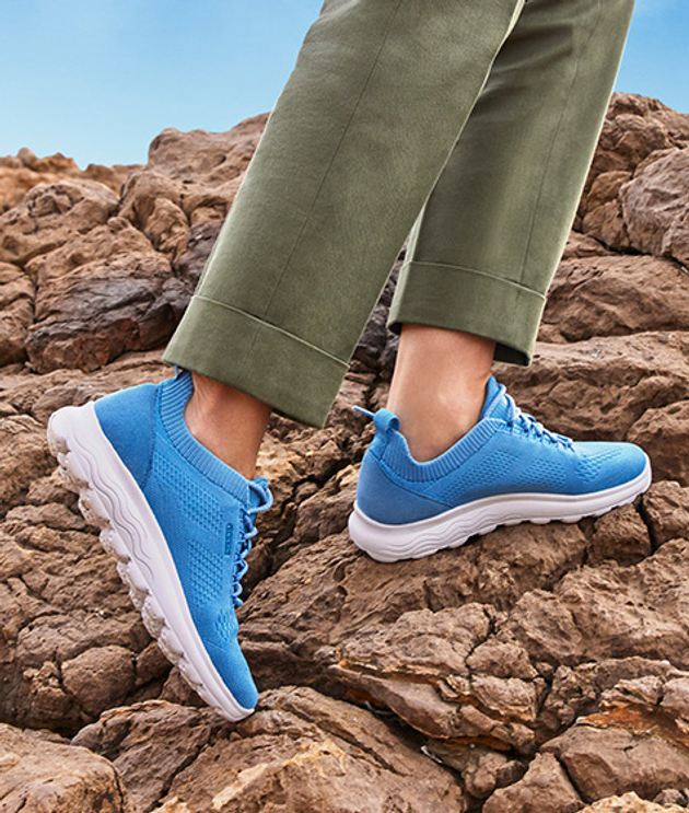 GEOX SPHERICA Sneaker in blau