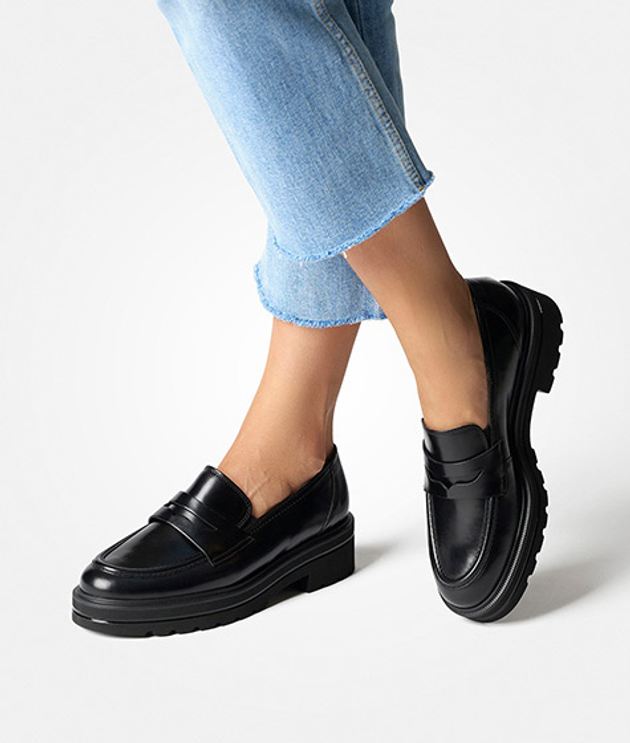 Paul Green 2961-002 Slipper & Mokassin in schwarz