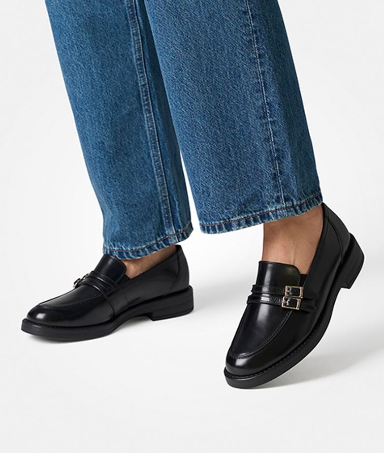 Paul Green 1174-008 Slipper & Mokassin in schwarz