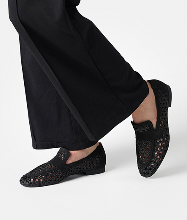 Paul Green 1209-009 Slipper & Mokassin in schwarz