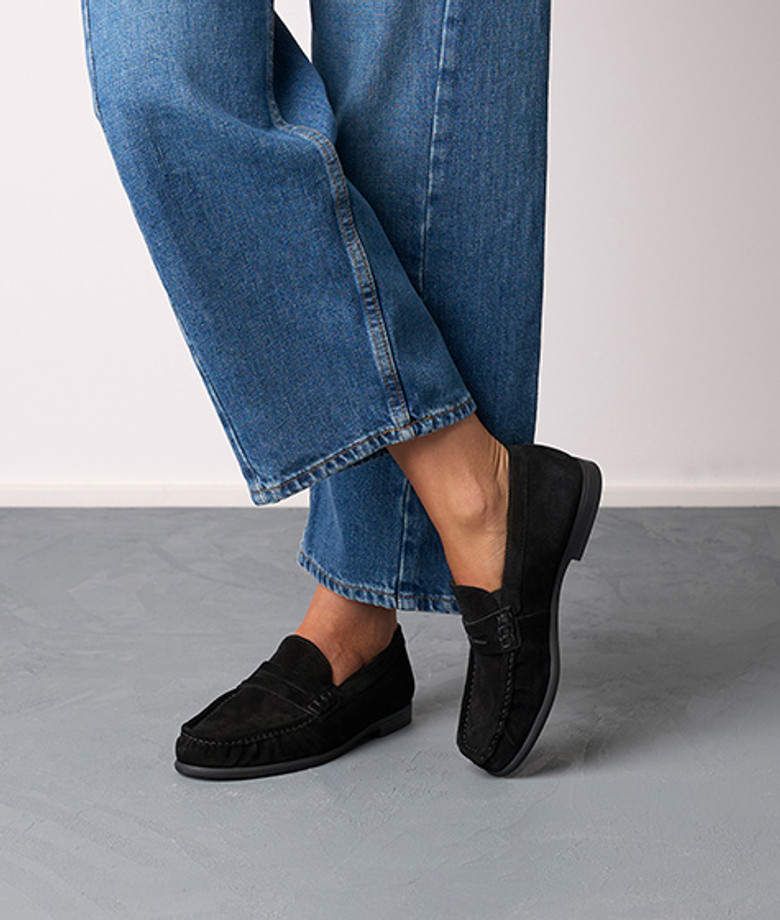 Paul Green 1228-003 Slipper & Mokassin in schwarz