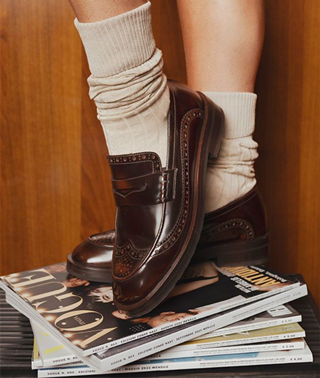 Truman's 4212 232 MARRONE Slipper & Mokassin in braun