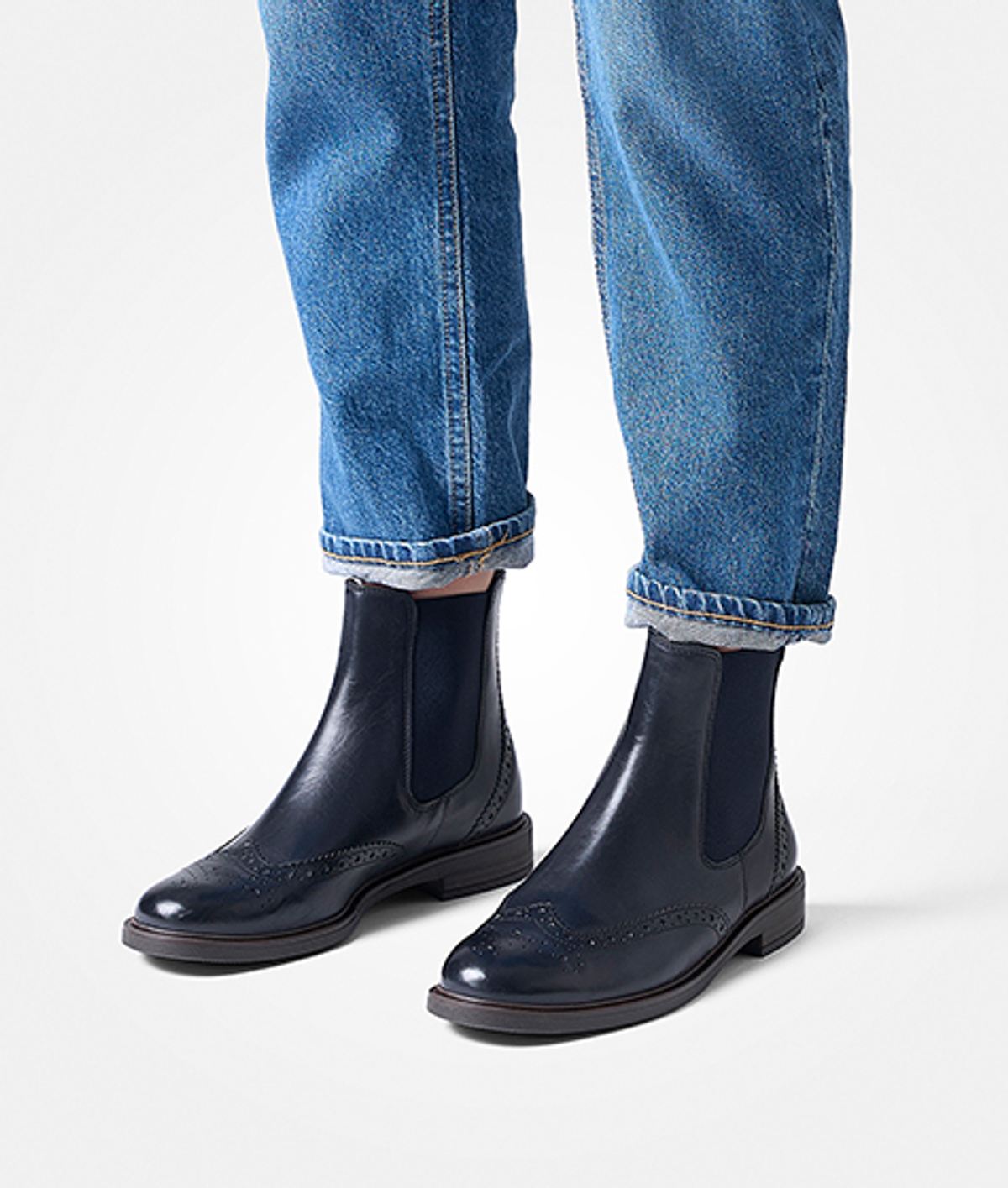 Damenschuhe Paul Green Stiefeletten Blau Reduziert Günstige Blaue