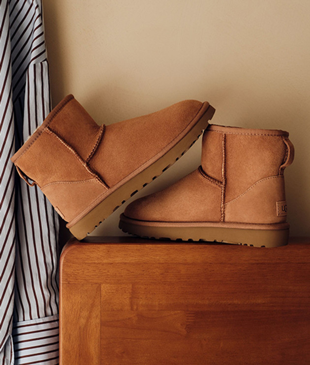 UGG 1016222-16W Classic Mini Warmfutter in braun