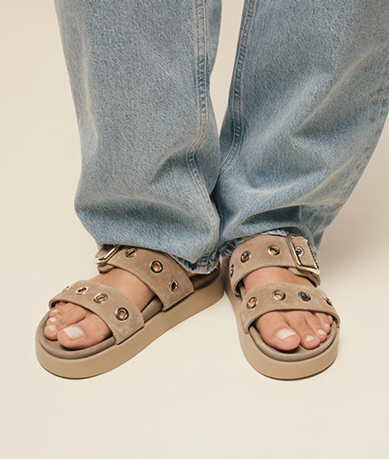 INUIKII 1004.003.0631.250 TILDA BUCKLE Sandaletten in beige