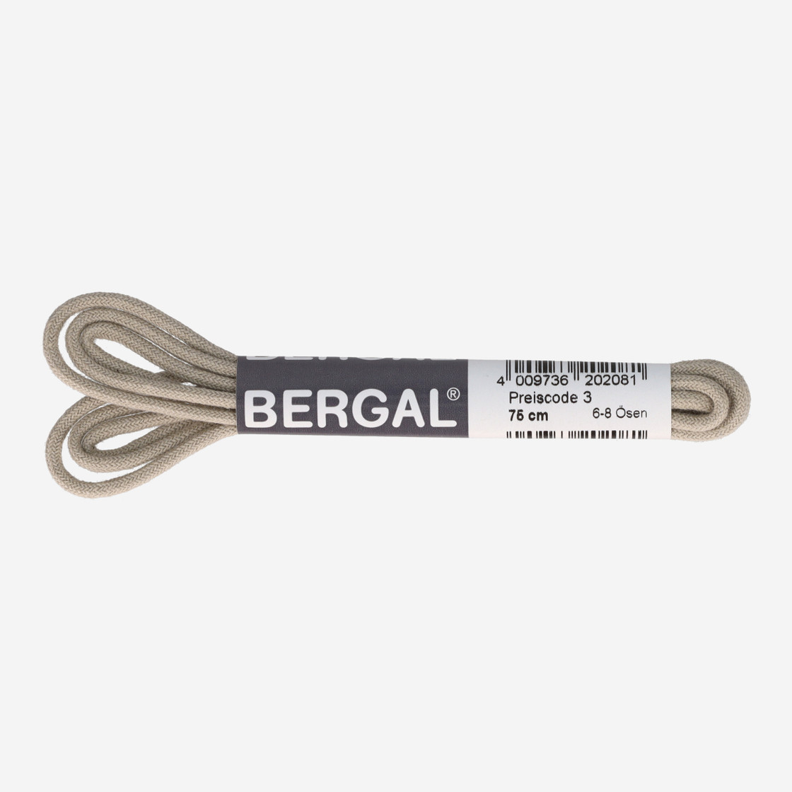 Bergal Rund grau - Grau - Rückansicht