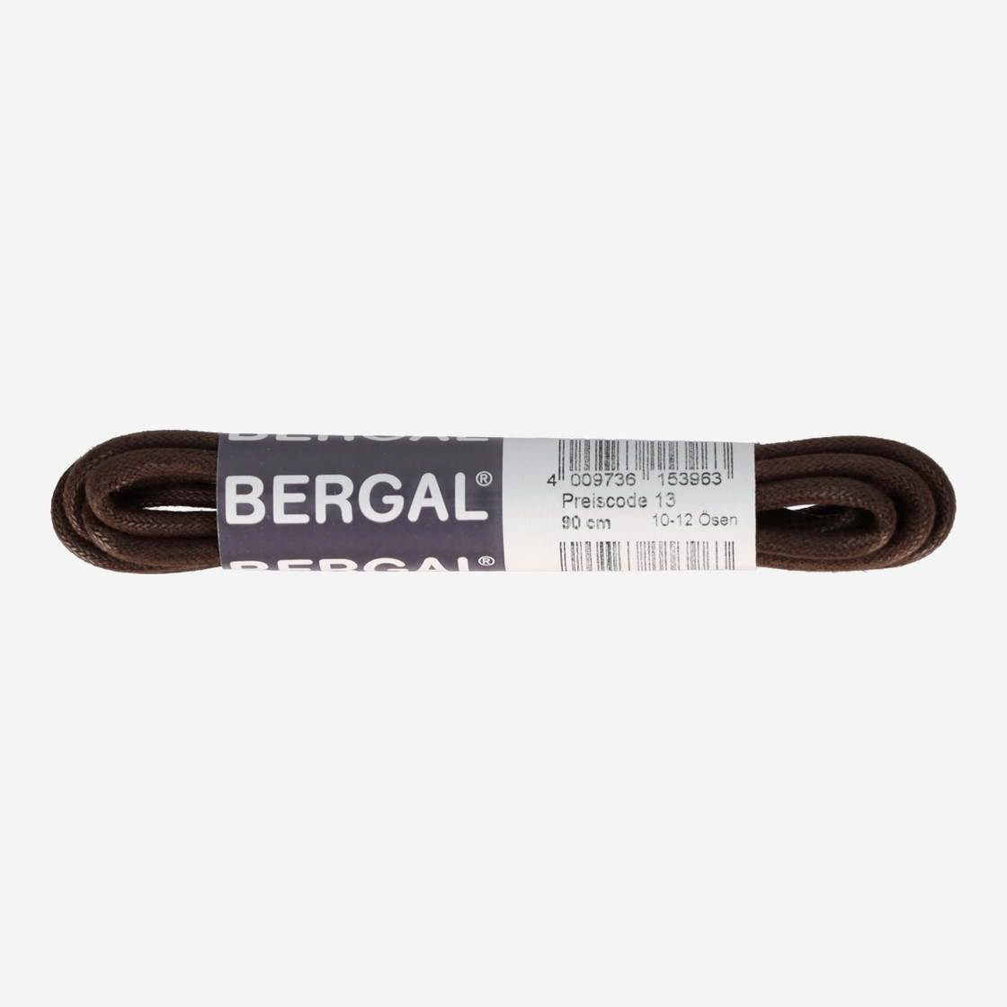 Bergal Rund dick gewachst dunkelbraun - Braun dunkel - Frontansicht