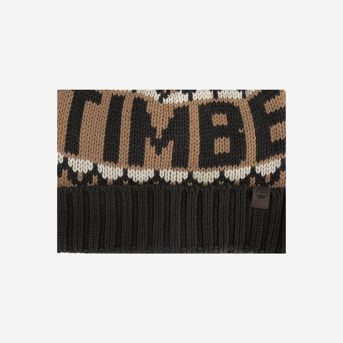 Timberland MARLED LOGO BEANIE WITH POM - Gelb - Sohle