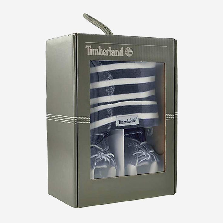 Timberland CRIB BOOTIE WITH HAT - Dunkelblau - Seitenansicht
