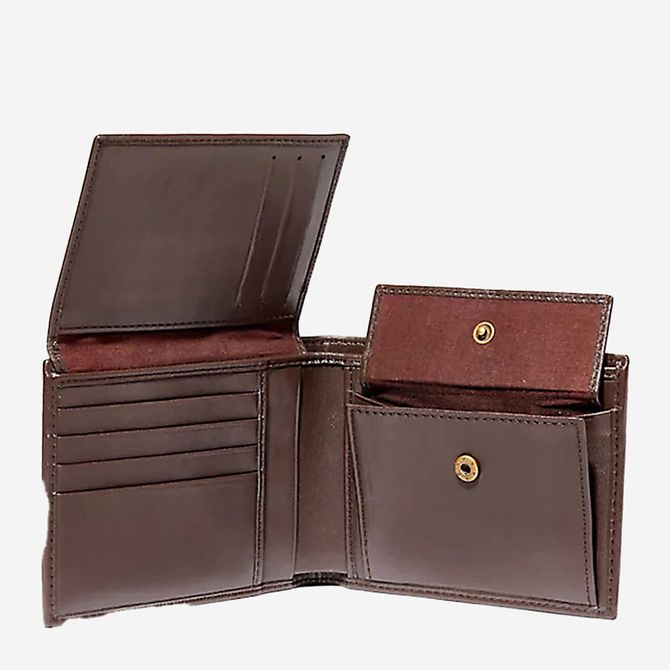 Timberland Trifold Wallet With Coin Pocke - Braun - Rückansicht