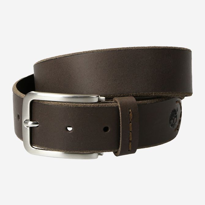 Timberland Man Cow Leather Belt - Braun - Frontansicht