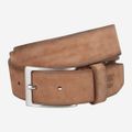 Timberland Washed Leather Belt - Braun - Frontansicht