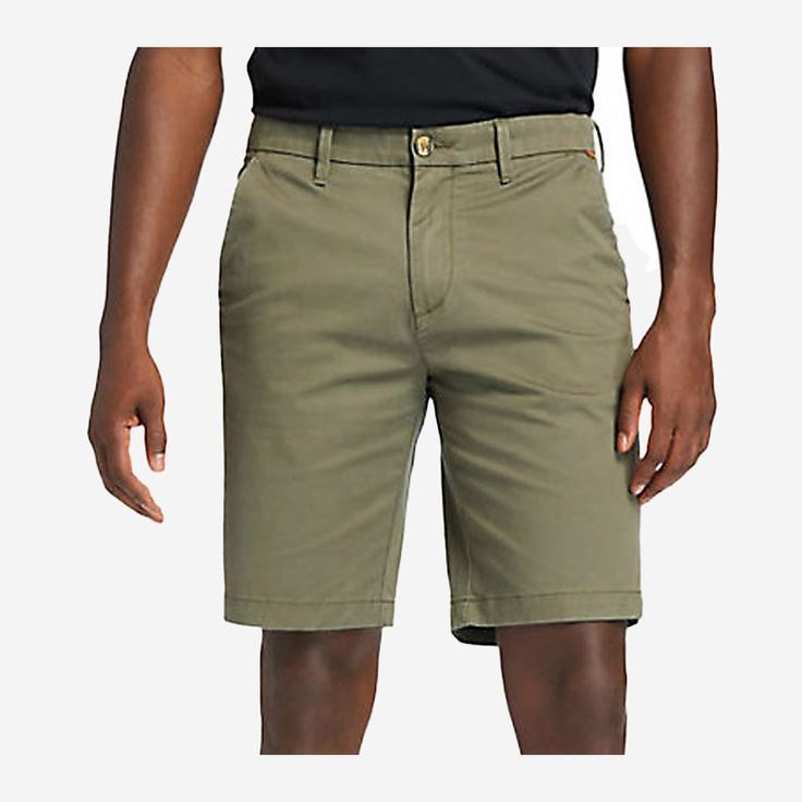 Timberland A2DFMA58 Straight Chino Short - Grün - Rückansicht