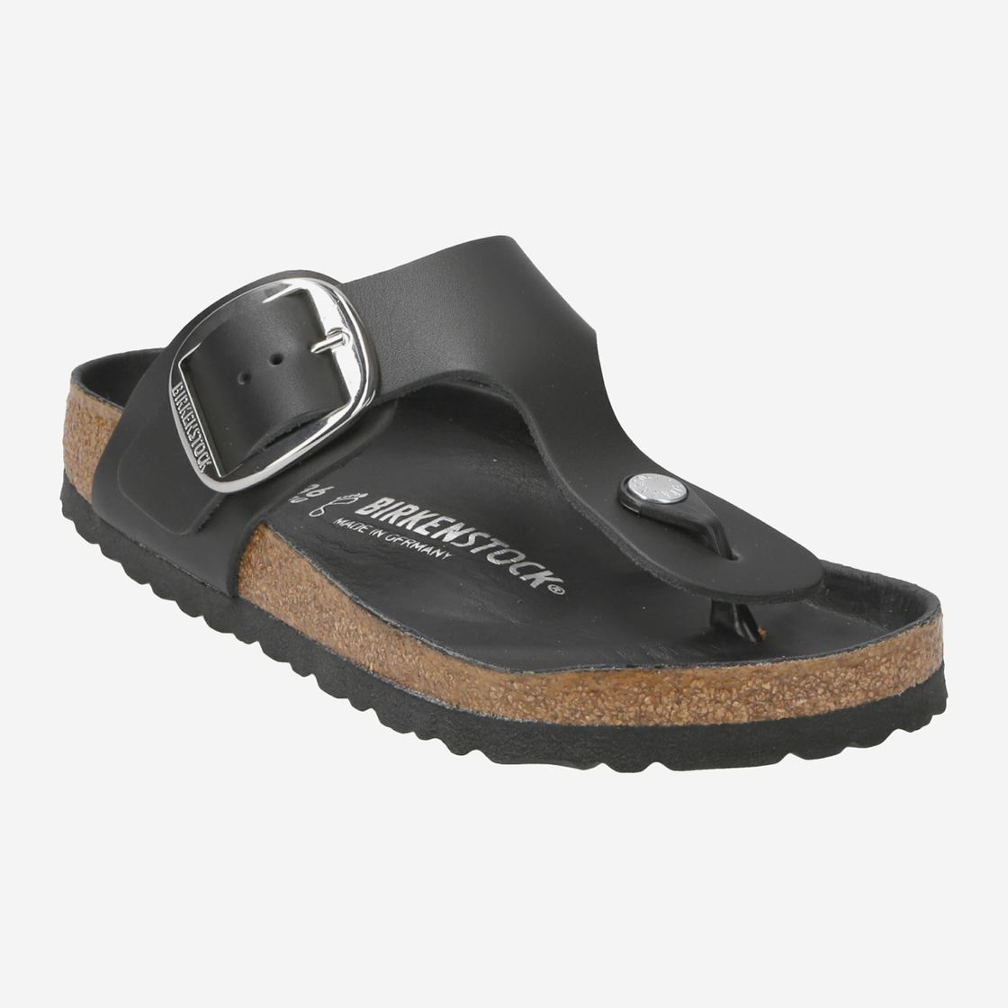 birkenstock Gizeh Big Buckle - Schwarz - Frontansicht