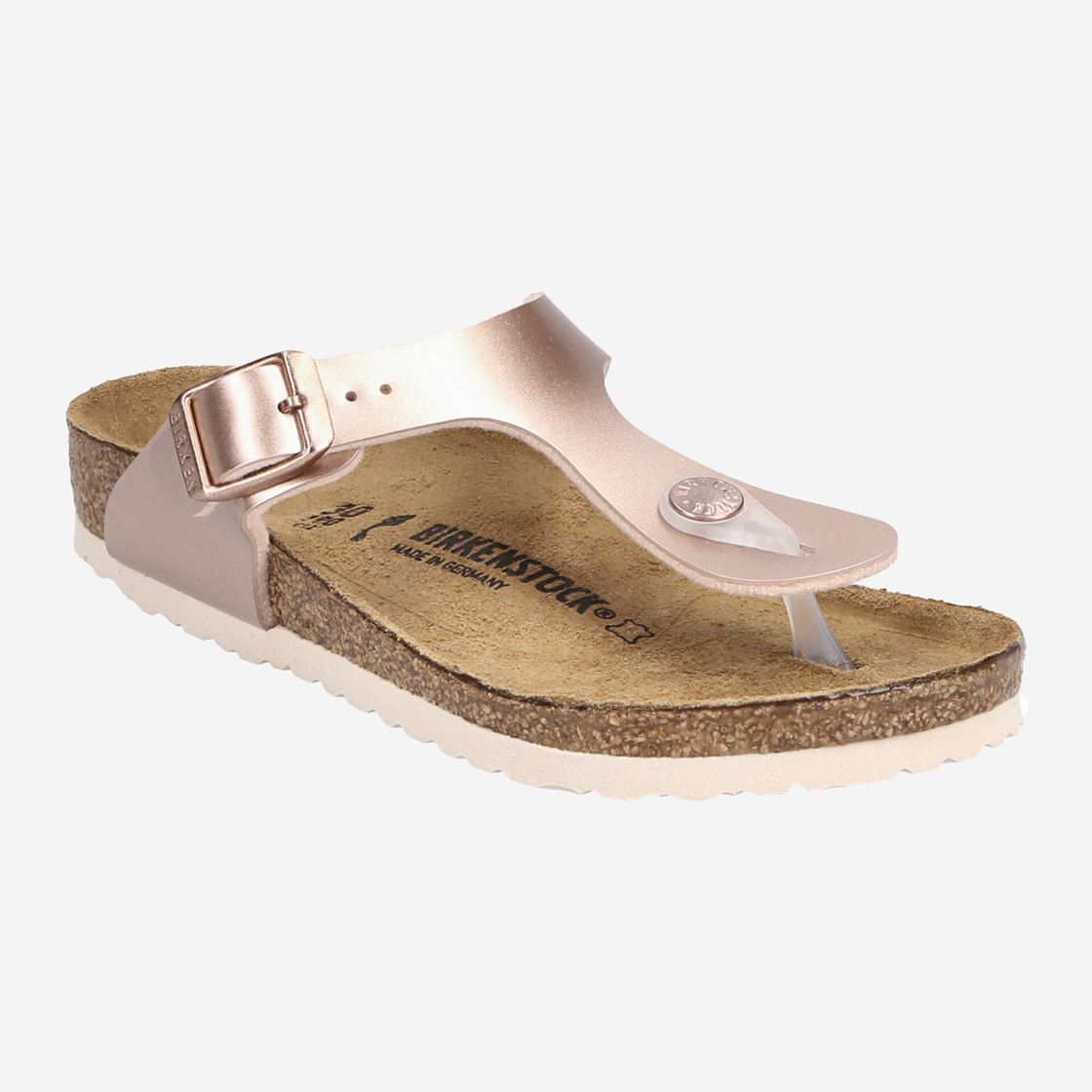 birkenstock Gizeh - Rot, metallic - Frontansicht