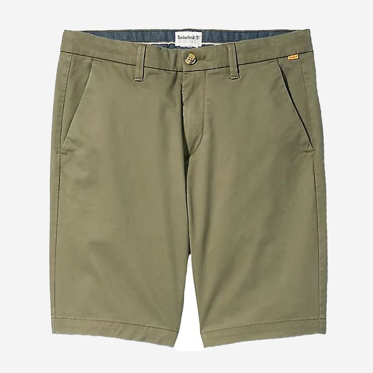 Timberland A2DFMA58 Straight Chino Short - Grün - Frontansicht