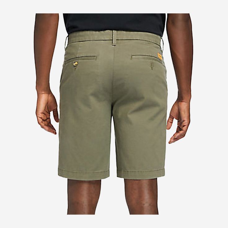 Timberland A2DFMA58 Straight Chino Short - Grün - Draufsicht