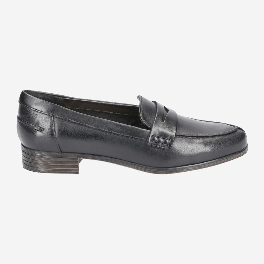 Clarks Hamble Loafer - Schwarz - Rückansicht