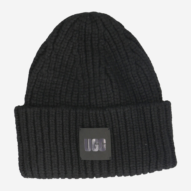 UGG australia CHUNKY RIB BEANIE - Schwarz - Frontansicht