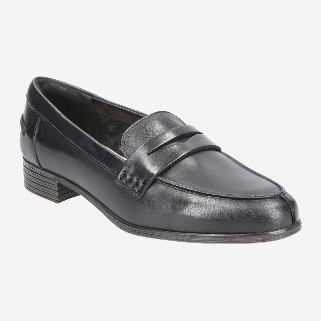 Clarks Hamble Loafer - Schwarz - Frontansicht