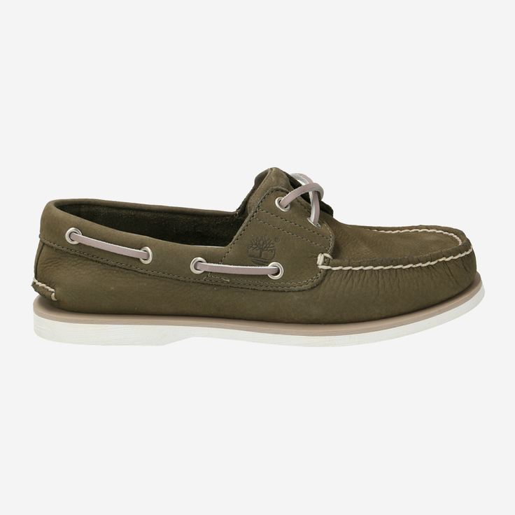 Timberland A28YX Classic Boat 2 Eye - Grün - Rückansicht
