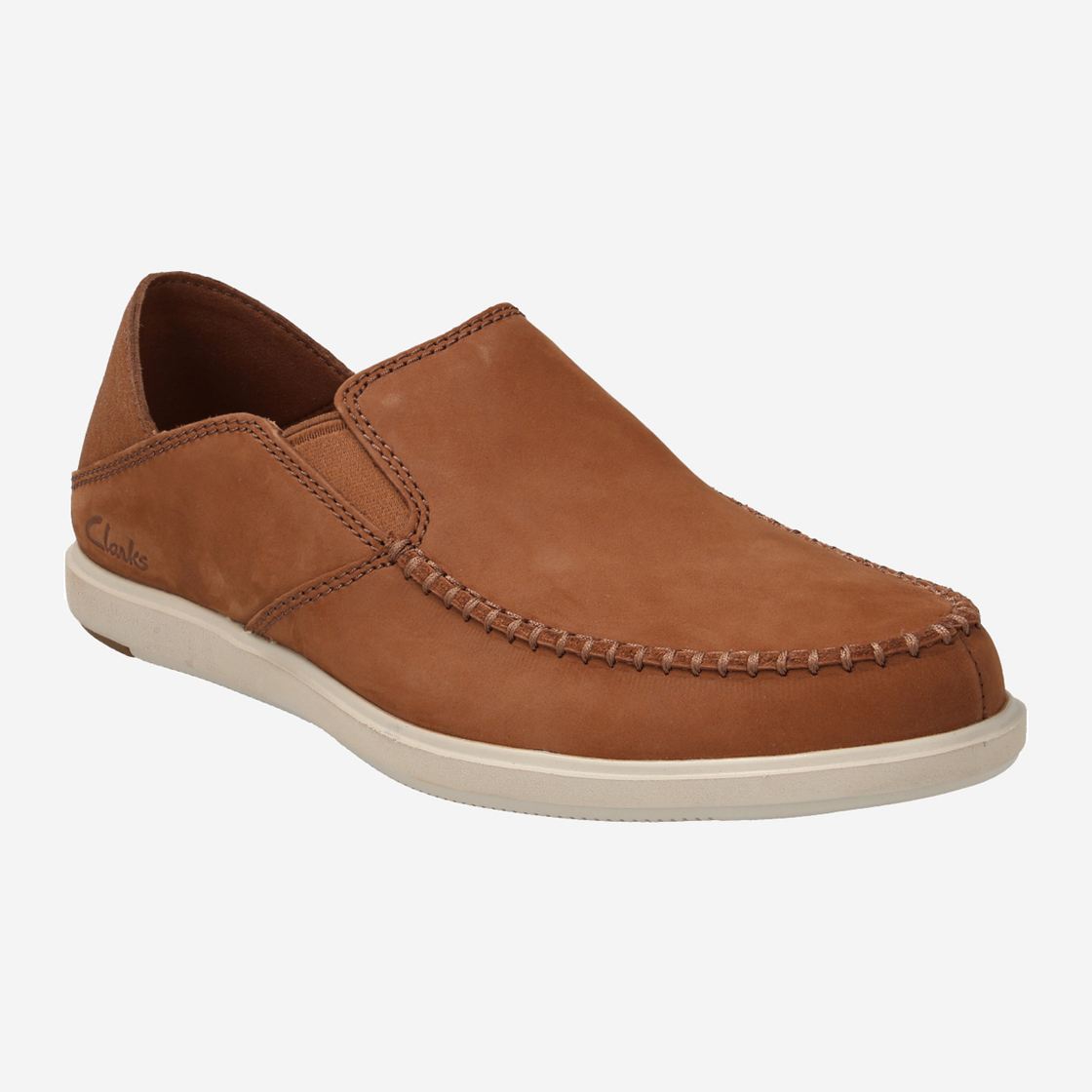 Clarks Bratton Slip - Braun - Frontansicht