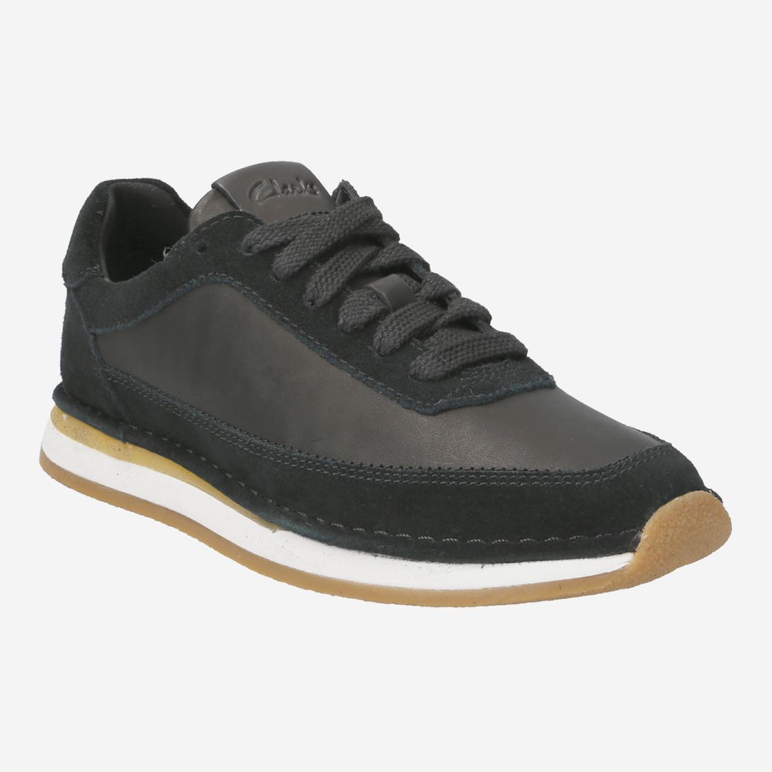 Clarks CraftRun Lace - Schwarz - Frontansicht