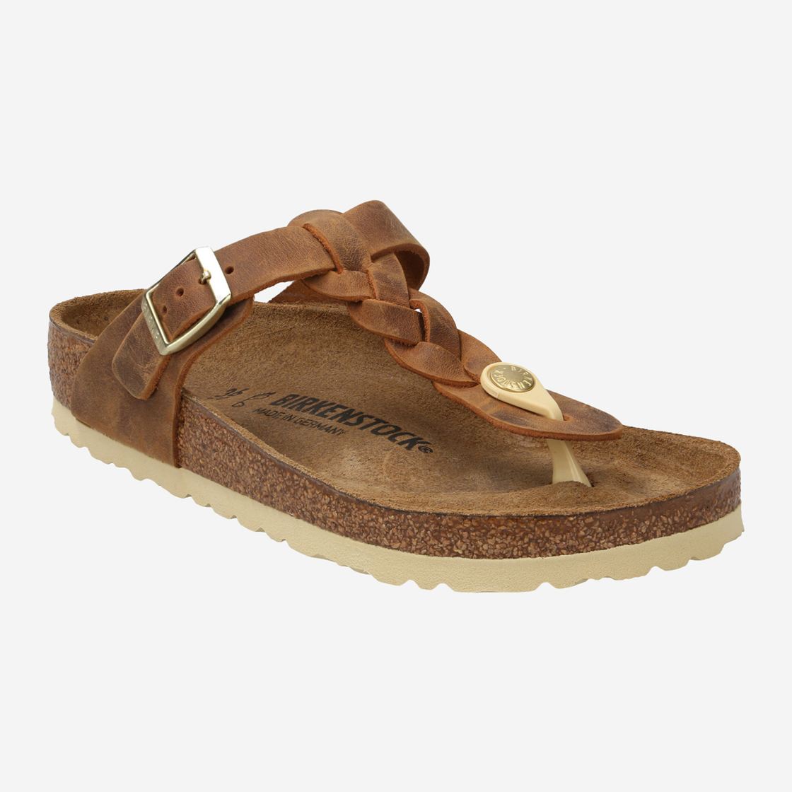 birkenstock GIZEH BRAIDED - Braun - Frontansicht