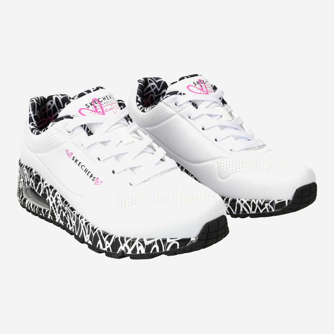 Skechers 155506 UNO LOVING - Weiß - Seitenansicht