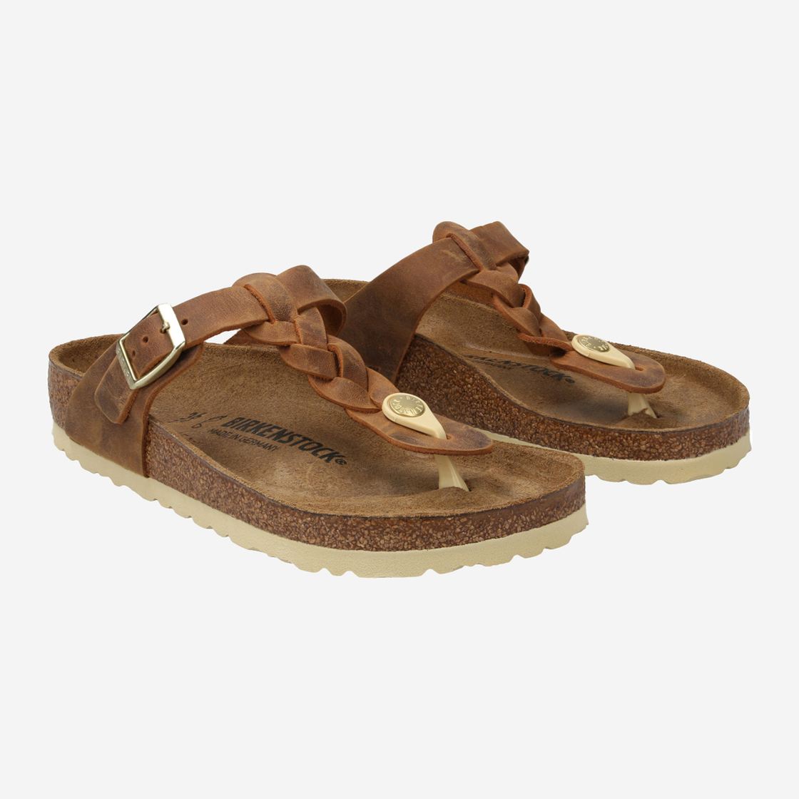 birkenstock GIZEH BRAIDED - Braun - Seitenansicht