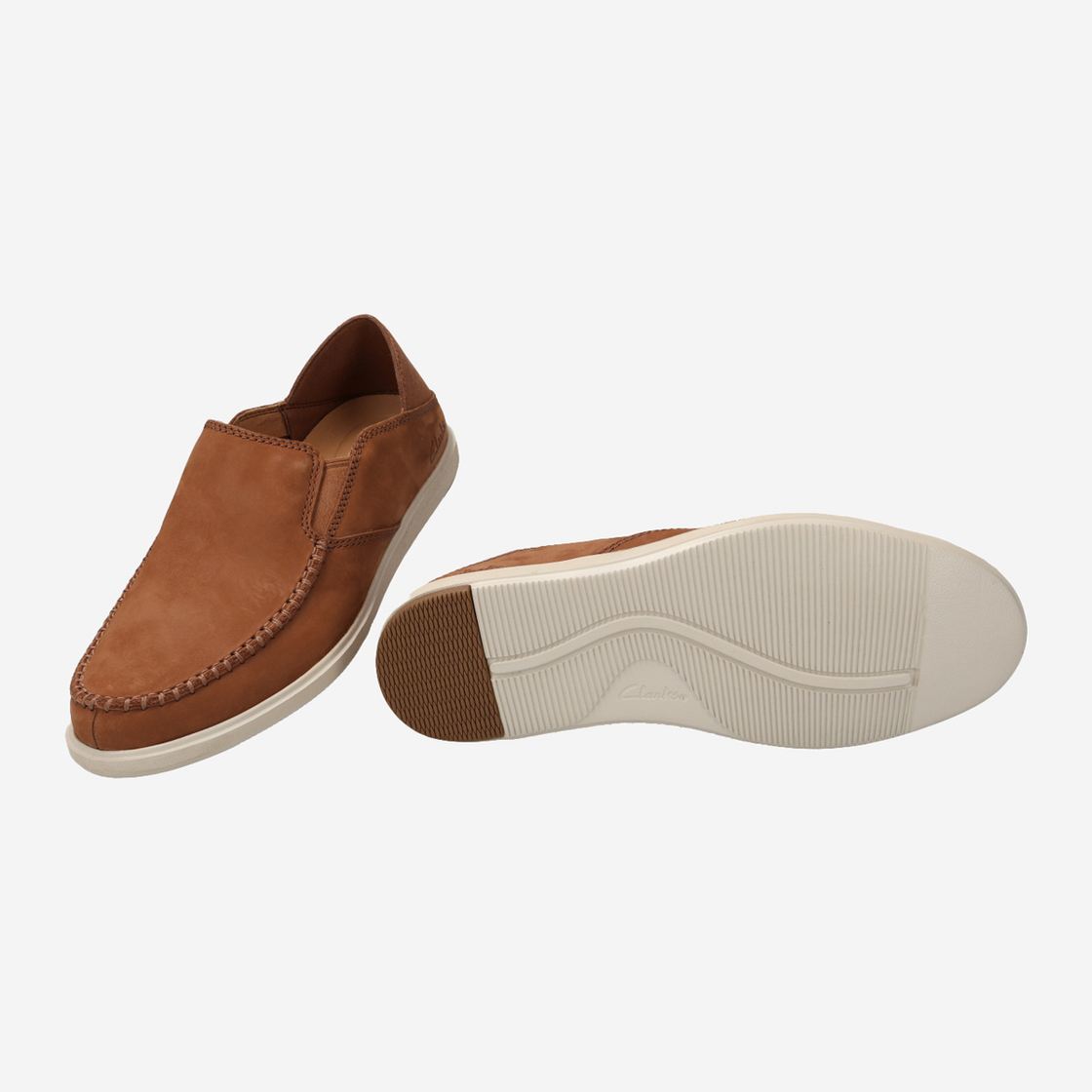 Clarks Bratton Slip - Braun - Draufsicht