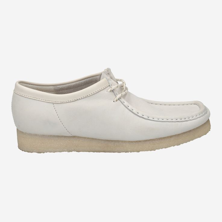 clarks wallabee white leather