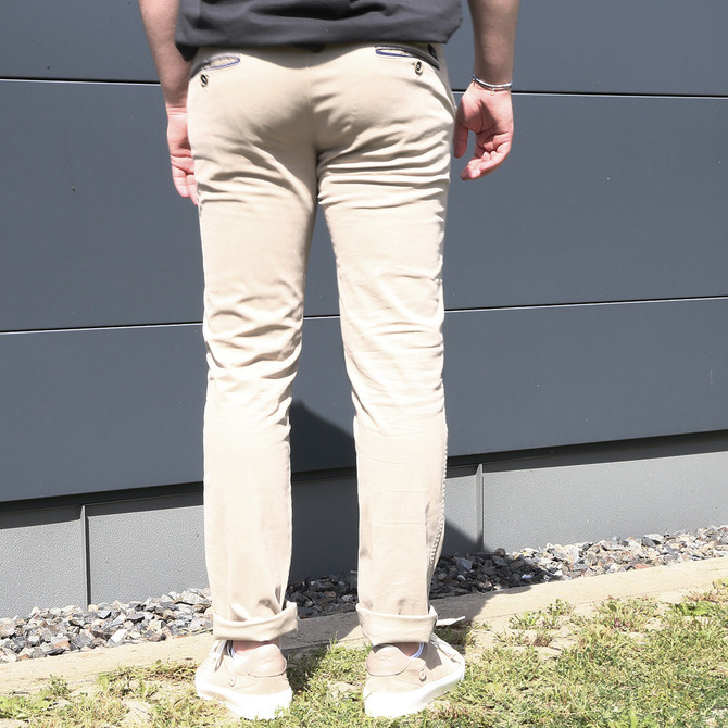 Mason’s Chinohose MBE130 - Beige - Rückansicht