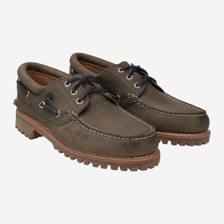 Timberland A5S38 Authentics 3 Eye Classic - Braun - Seitenansicht