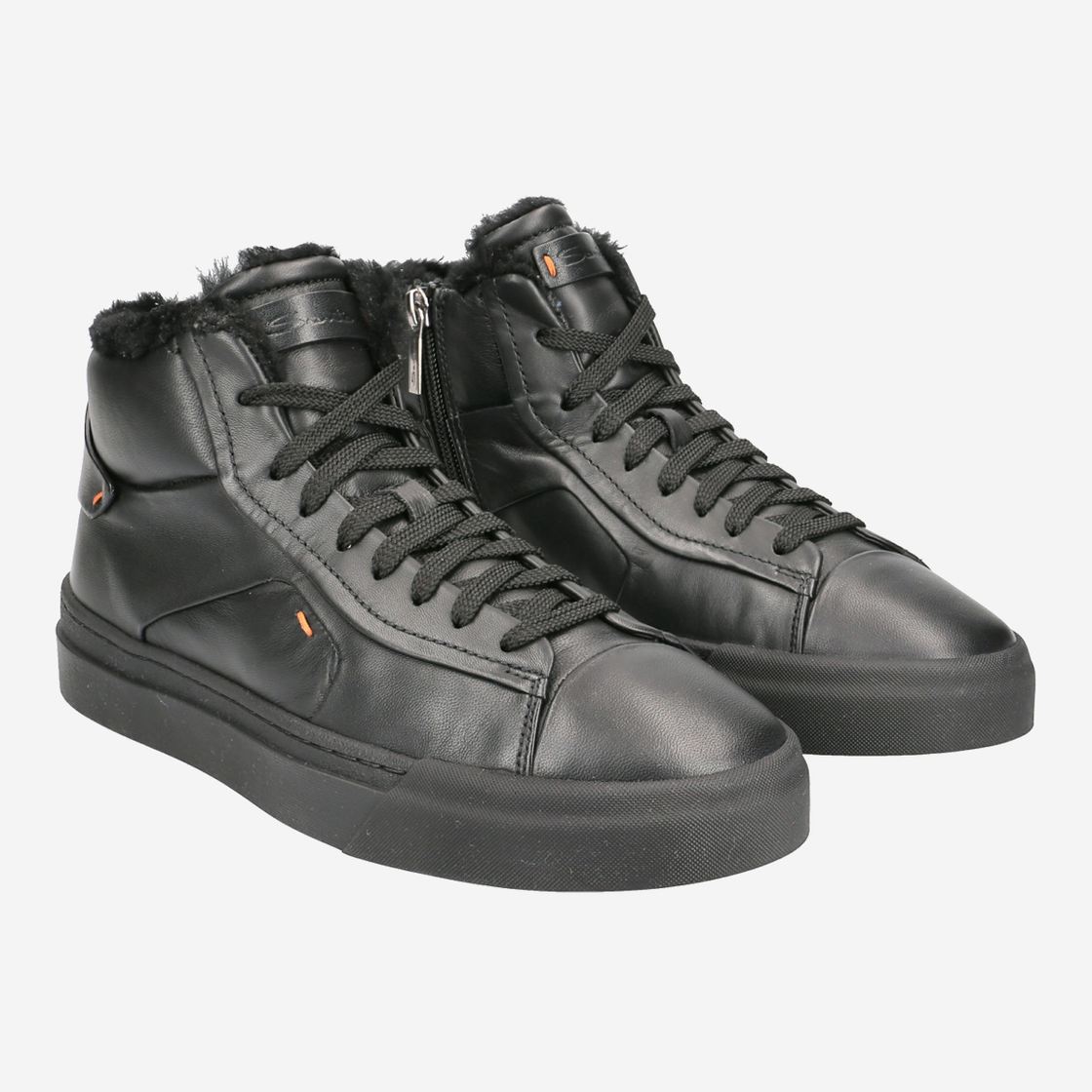 Santoni 21557 N01 - Schwarz - Seitenansicht