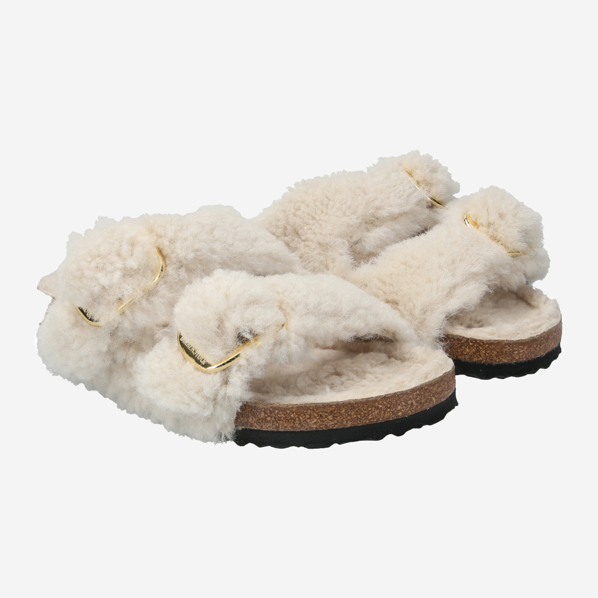 Birkenstock fluffy slippers on sale