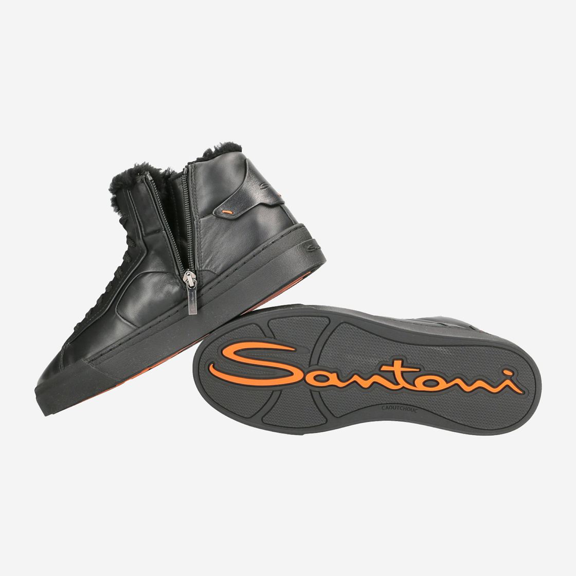 Santoni 21557 N01 - Schwarz - Draufsicht