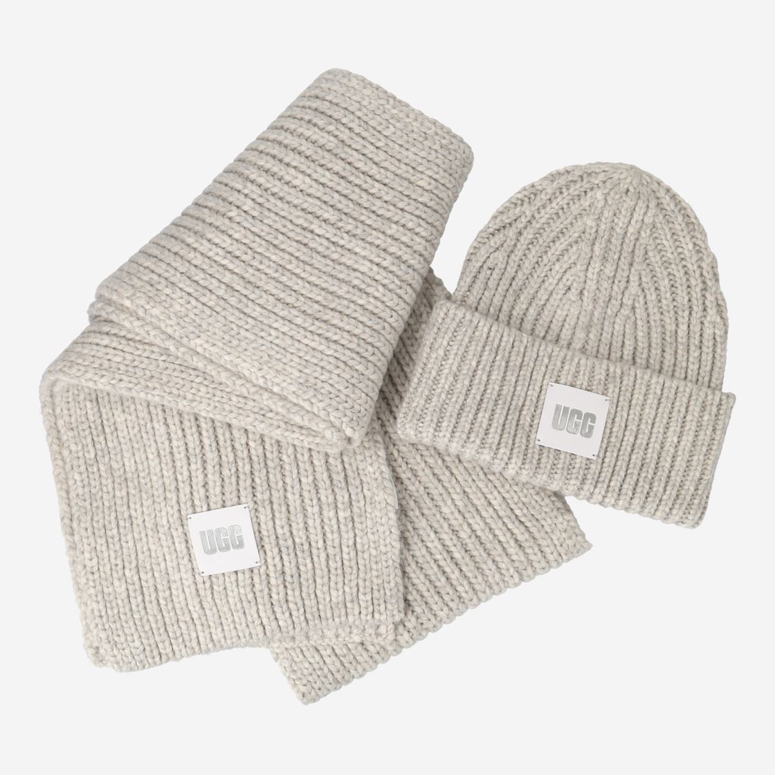 UGG australia CHUNKY RIB KNIT SET - Grau - Rückansicht