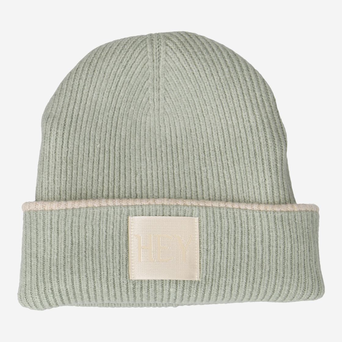 Hey Marley COZY BEANIE - Beige / Grün - Rückansicht