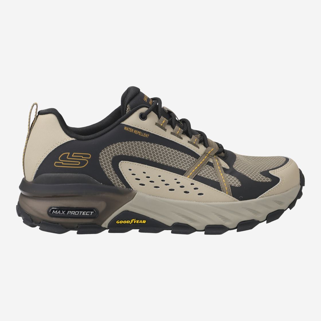 Skechers MAX PROTECT - Grau, kombiniert - Seitenansicht