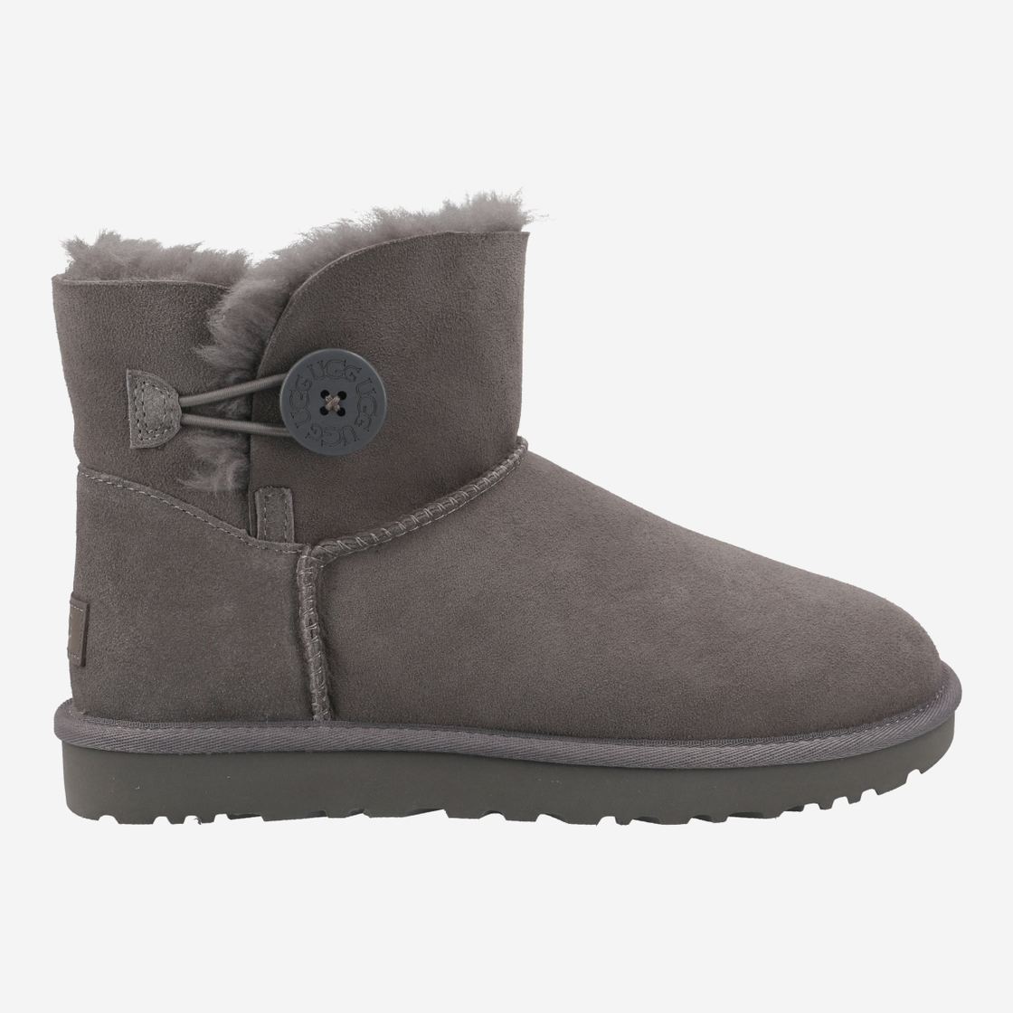 UGG australia MINI BAILEY BUTTON II - Grau - Rückansicht