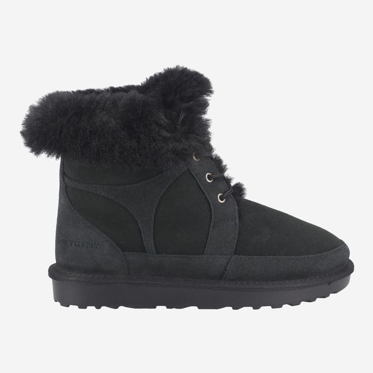 Hey Marley WINTERBOOT COZY - Schwarz - Rückansicht