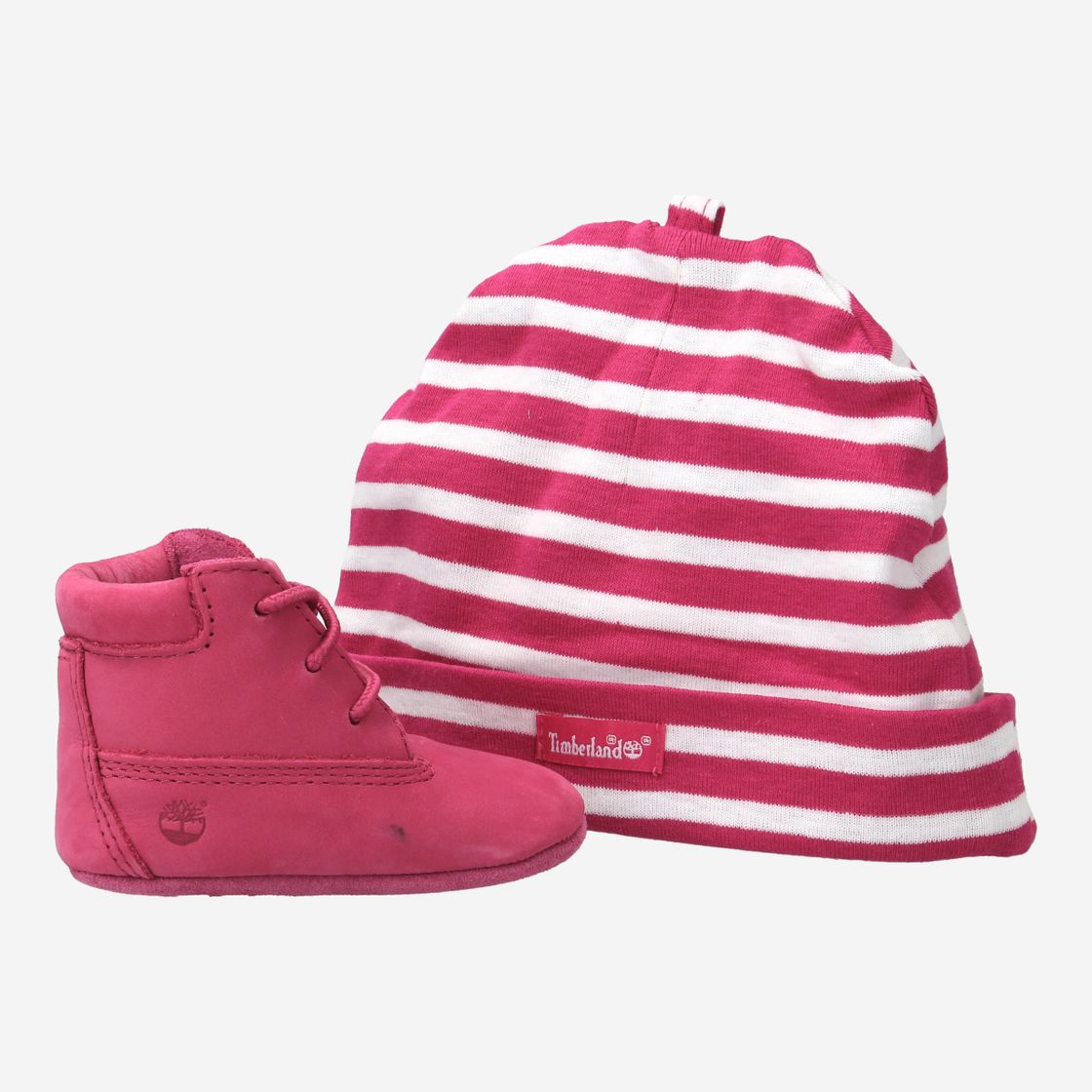 Timberland A6129 Crib Bootie with Hat VIV - Pink - Rückansicht