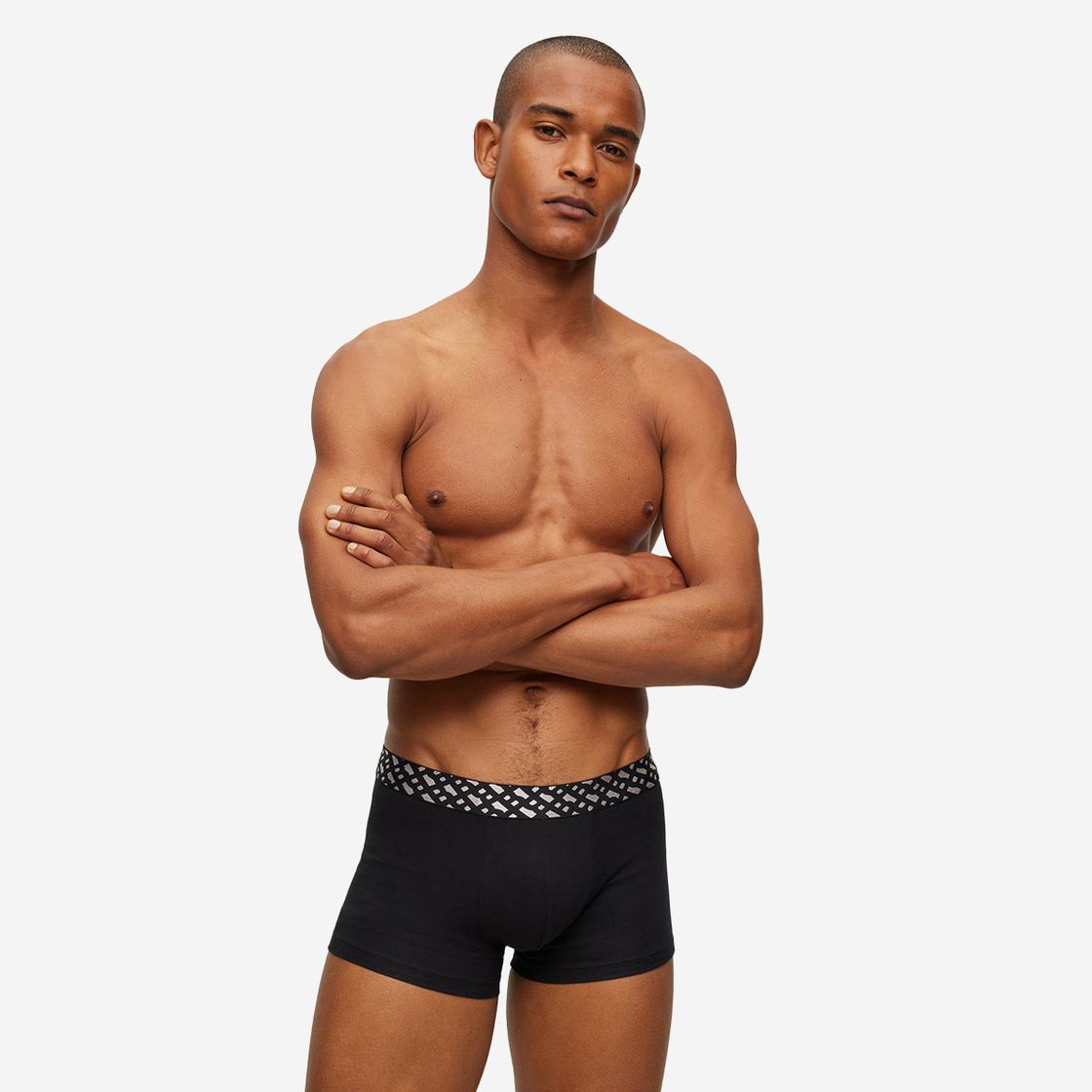 Boss 2er Set Boxershorts TRUNK 2P S - Schwarz - Rückansicht