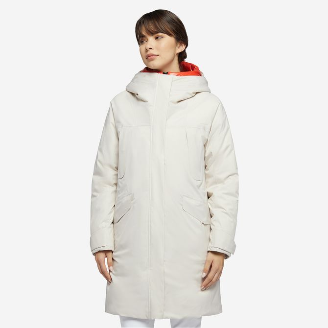 Geox GENDRY LONG PARKA - Weiß - Rückansicht