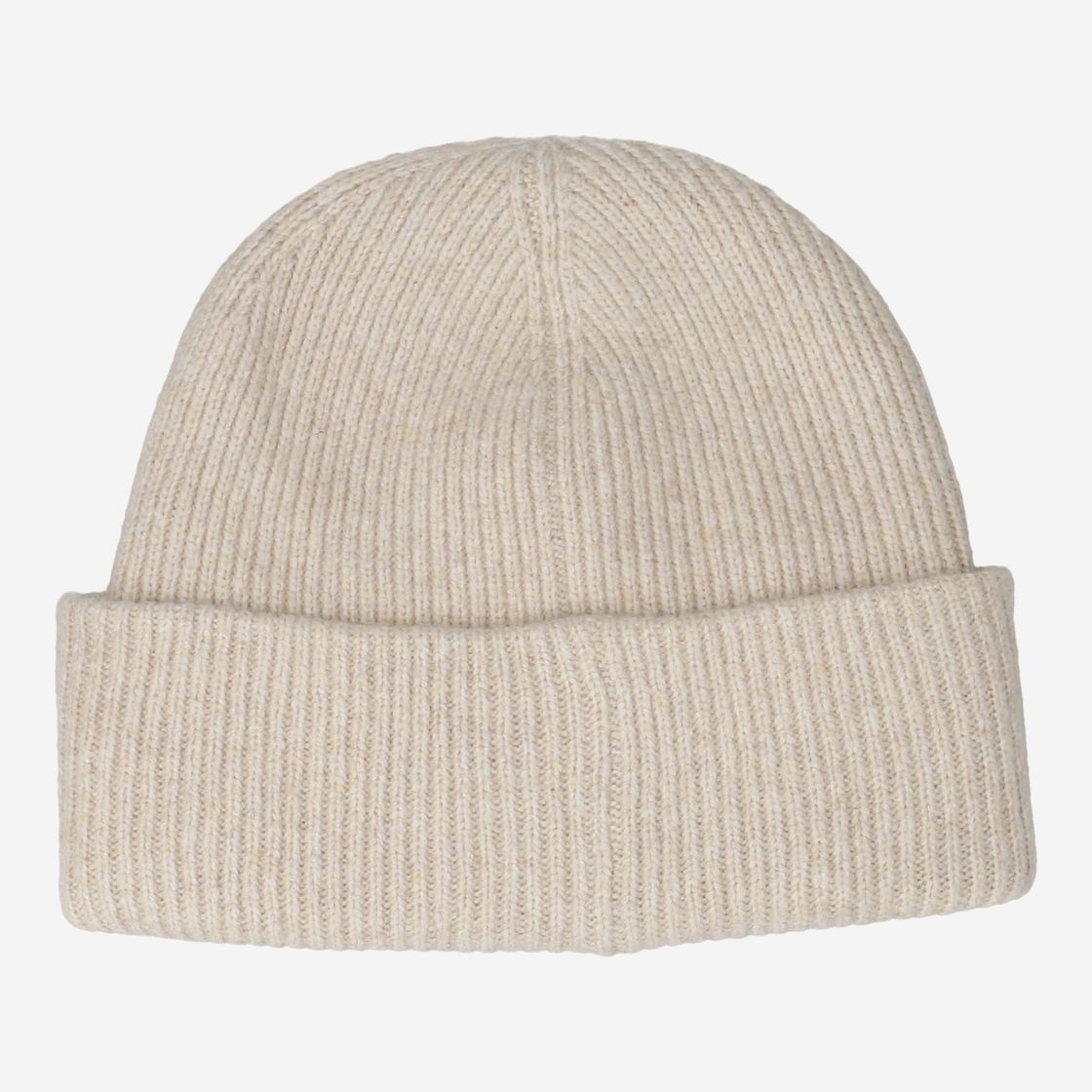 Hey Marley COZY BEANIE - Beige / Lila - Frontansicht